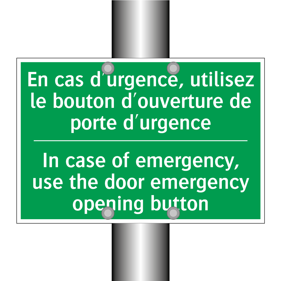 En cas d'urgence, utilisez le /.../ - In case of emergency, use the /.../