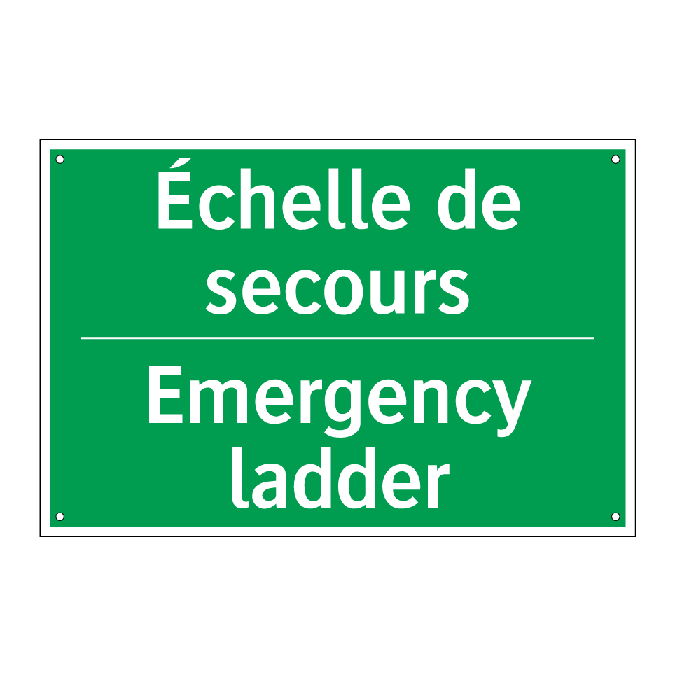 Échelle de secours - Emergency ladder