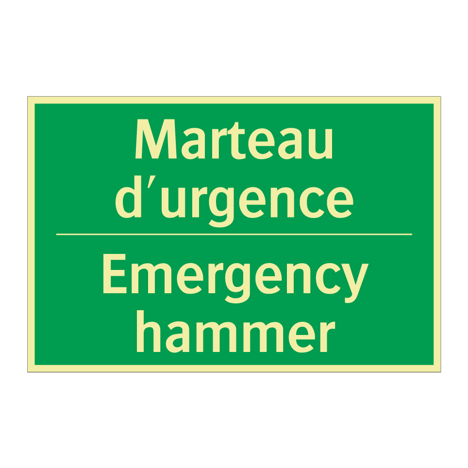 Marteau d'urgence - Emergency hammer