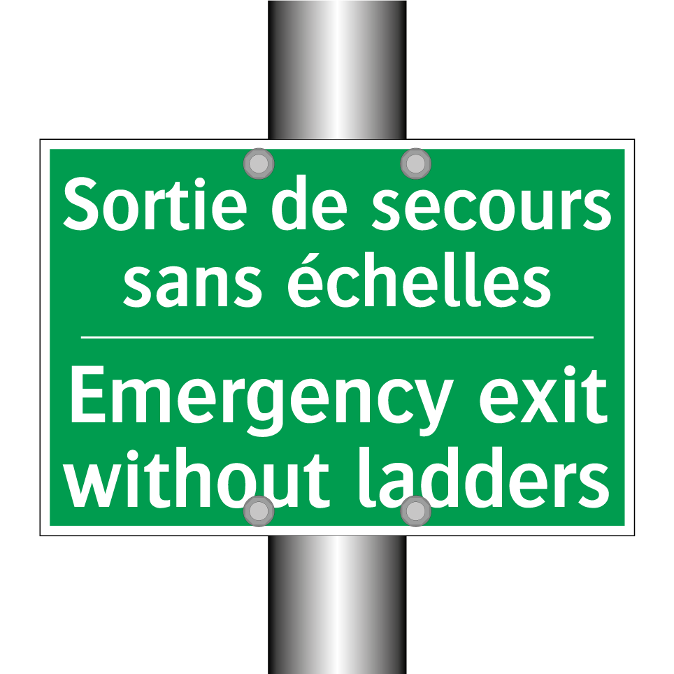 Sortie de secours sans échelles /.../ - Emergency exit without ladders