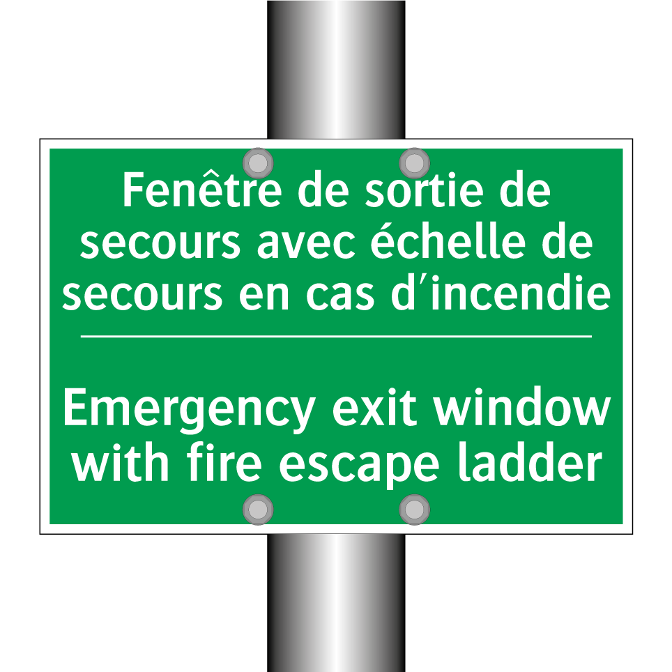 Fenêtre de sortie de secours avec /.../ - Emergency exit window with fire /.../