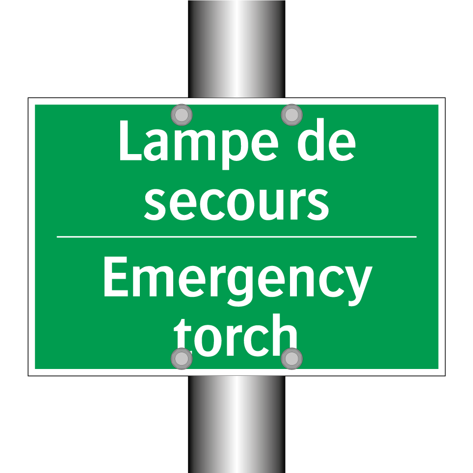 Lampe de secours - Emergency torch