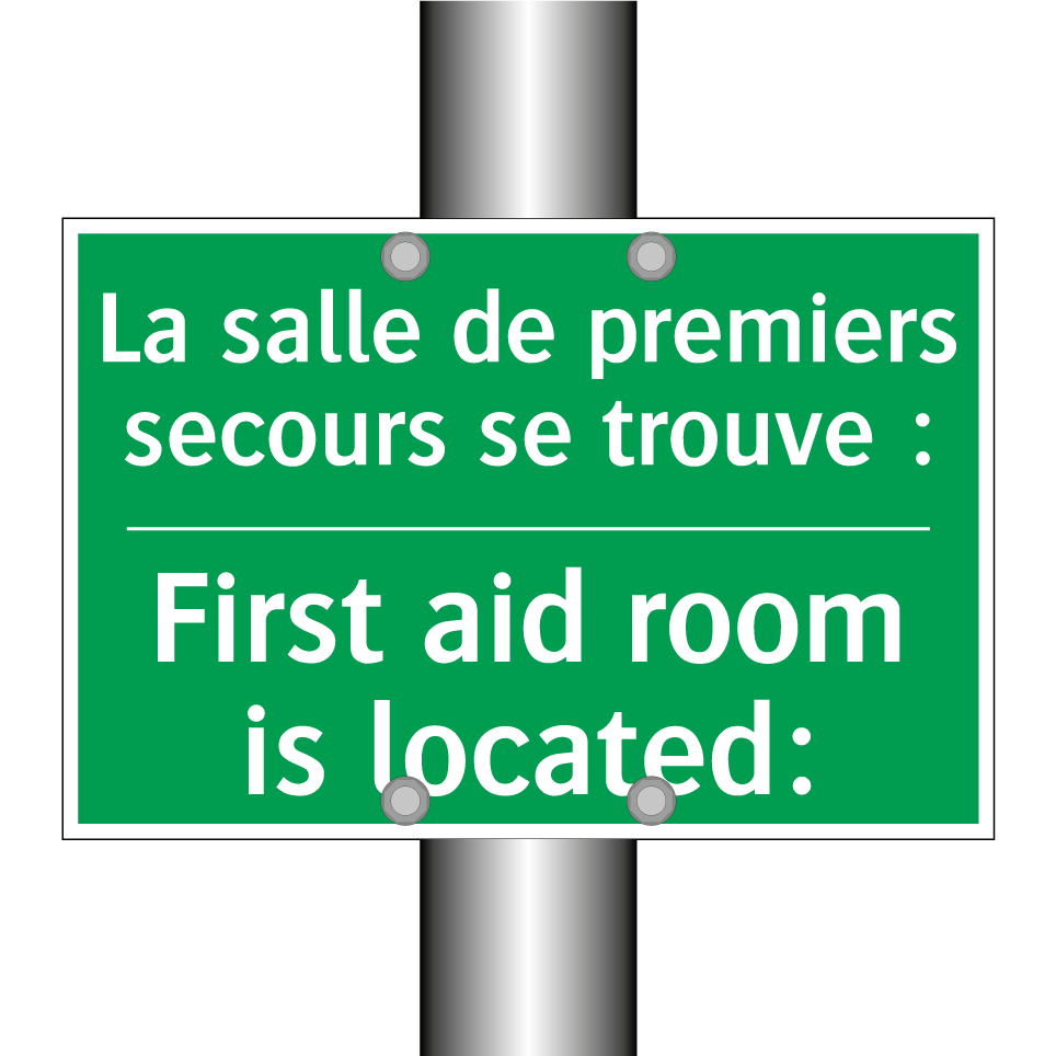 La salle de premiers secours se /.../ - First aid room is located: