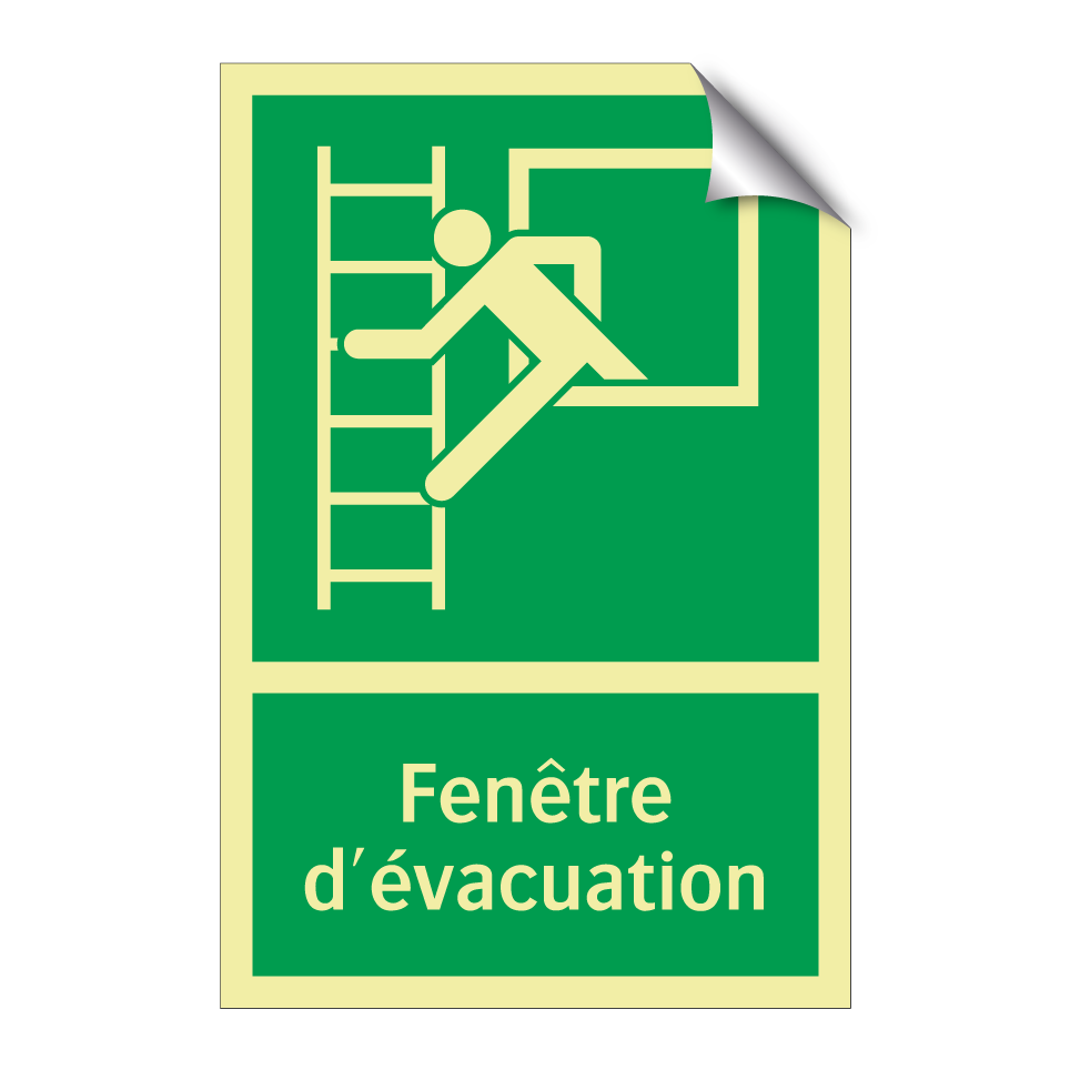 Fenêtre d'évacuation