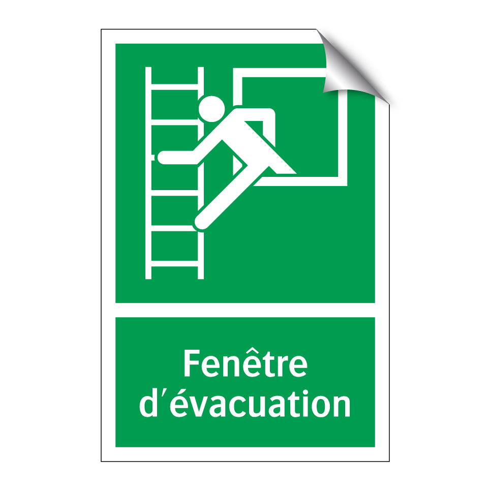 Fenêtre d'évacuation