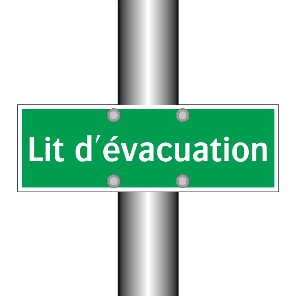 Lit d'évacuation