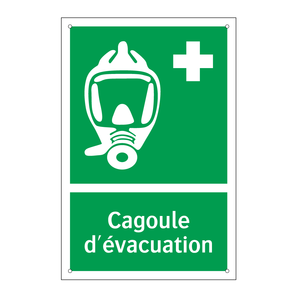 Cagoule d'évacuation