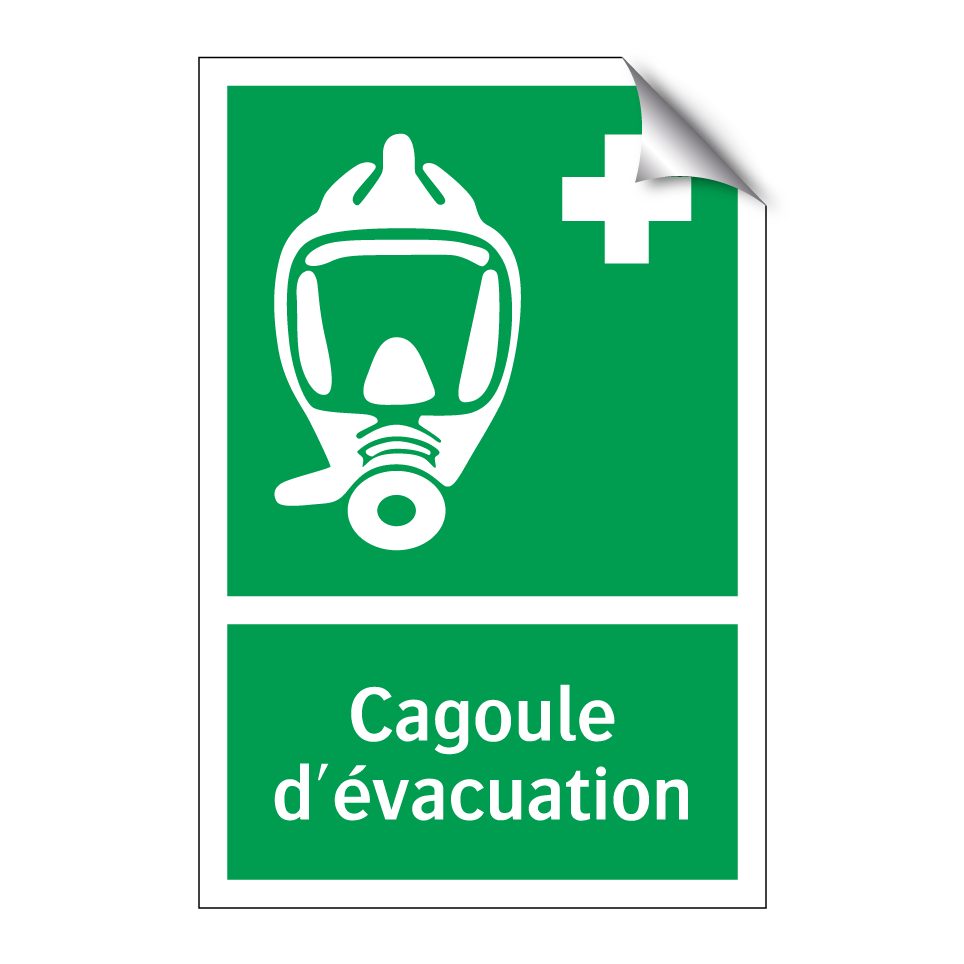 Cagoule d'évacuation