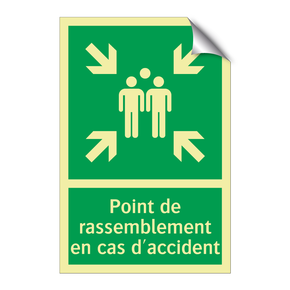 Point de rassemblement en cas d'accident