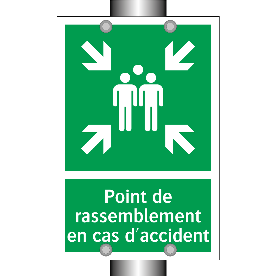 Point de rassemblement en cas d'accident