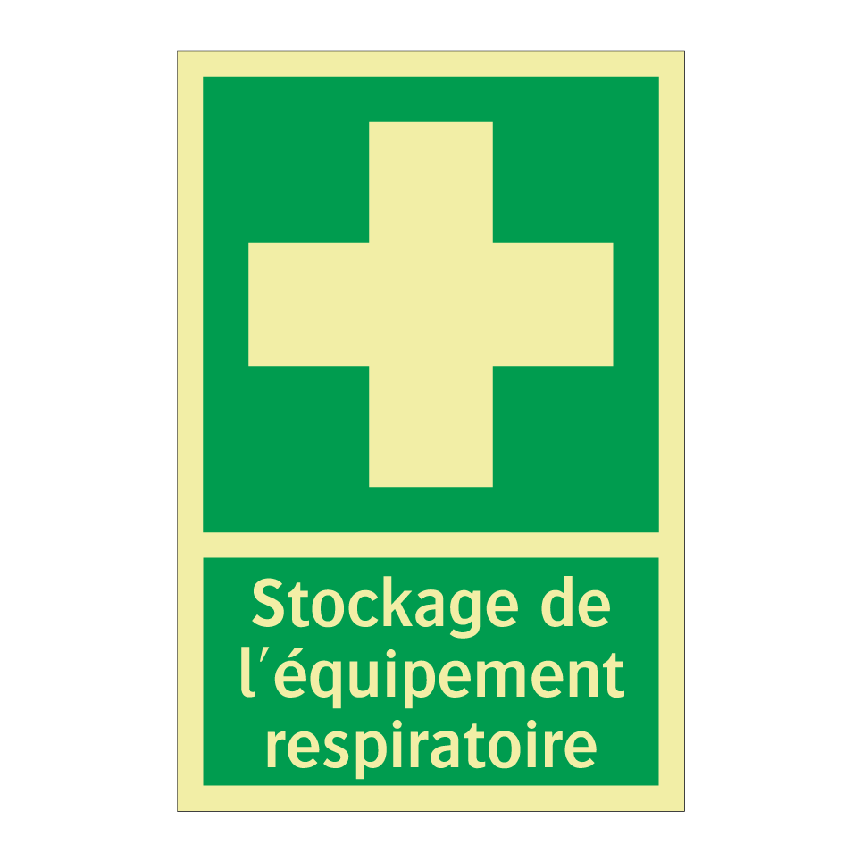 Stockage de l'équipement respiratoire