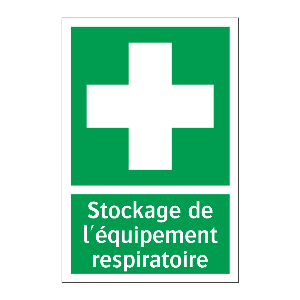 Stockage de l'équipement respiratoire