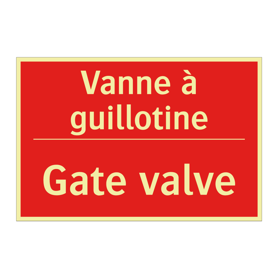 Vanne à guillotine - Gate valve