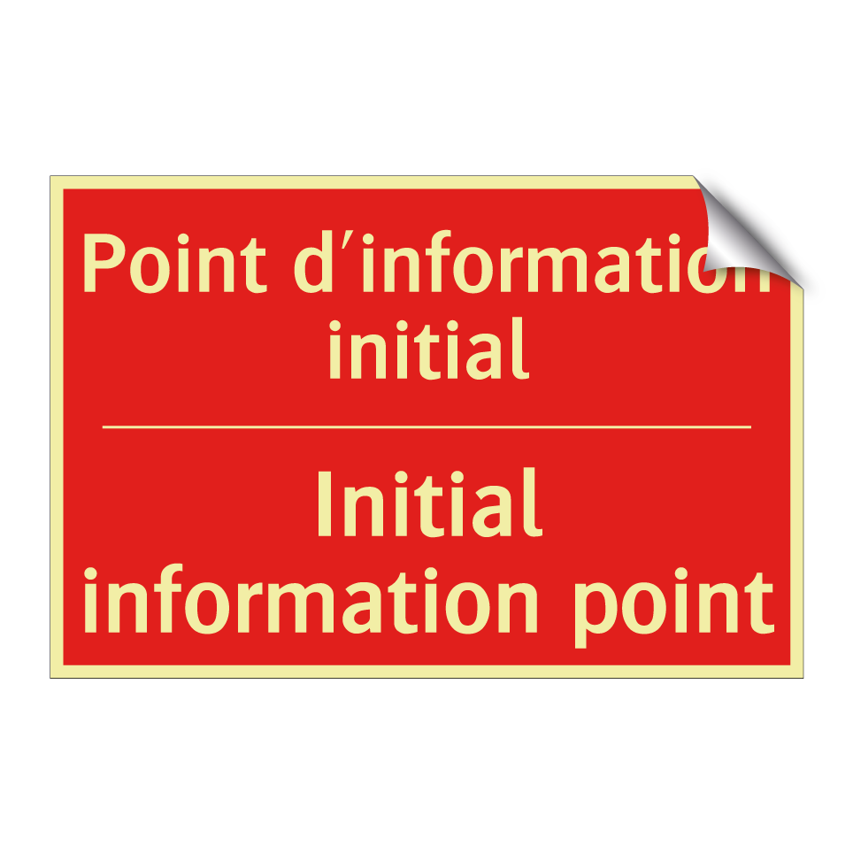 Point d'information initial - Initial information point