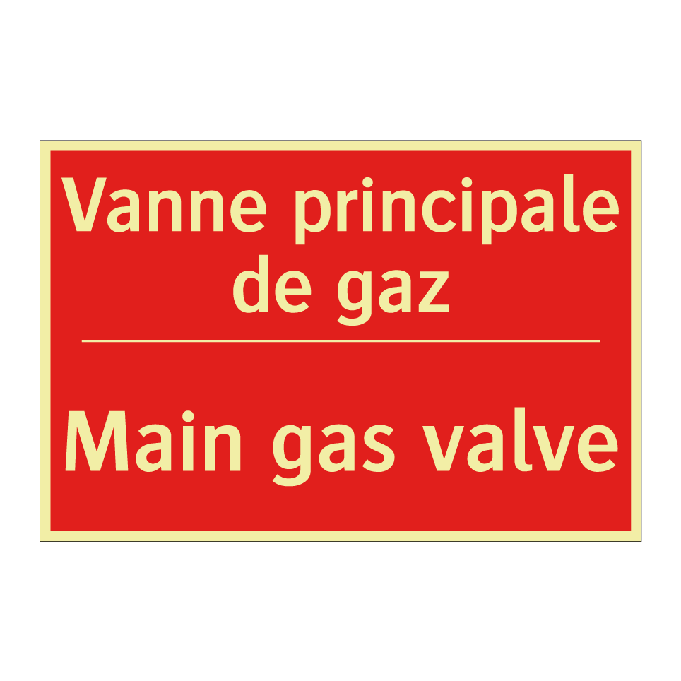 Vanne principale de gaz - Main gas valve