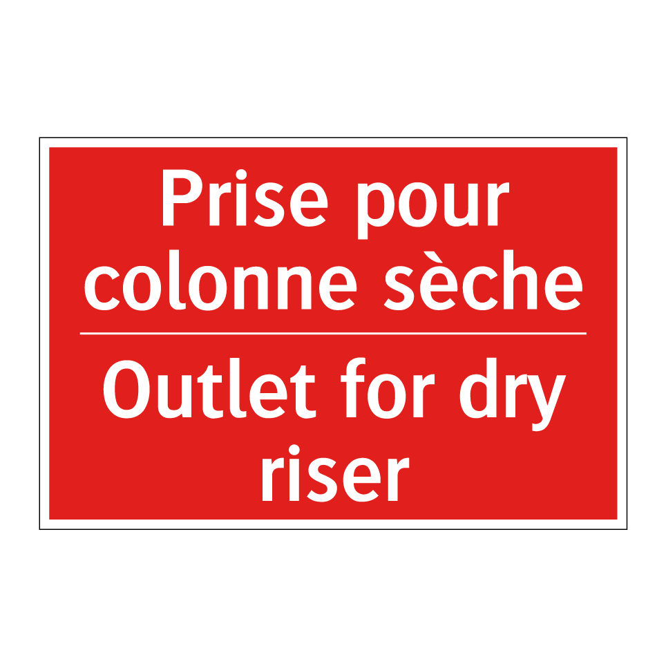 Prise pour colonne sèche - Outlet for dry riser