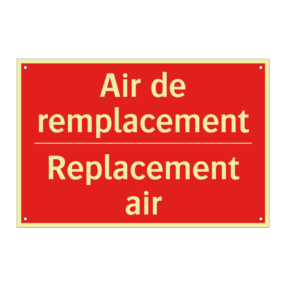 Air de remplacement - Replacement air