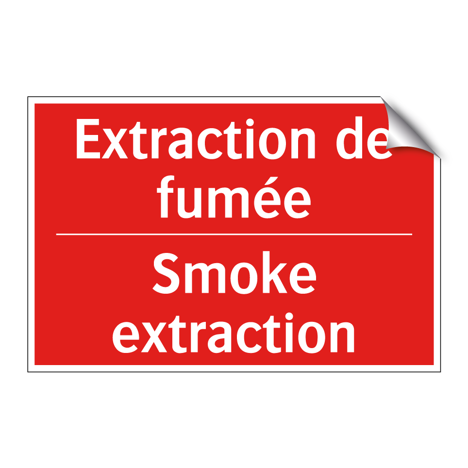 Extraction de fumée - Smoke extraction