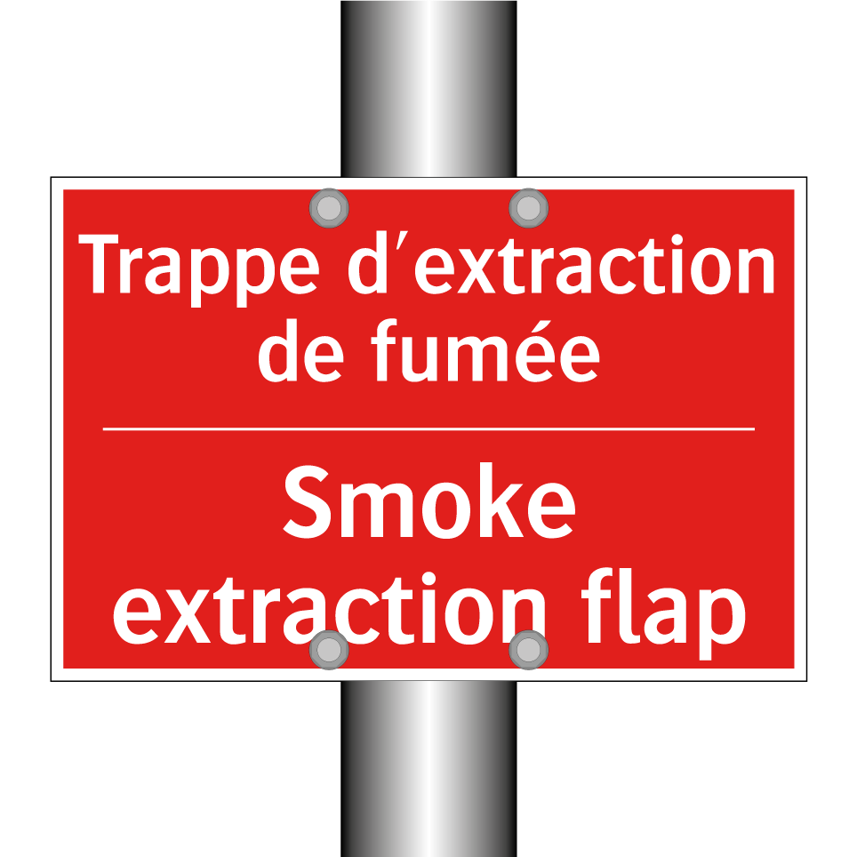 Trappe d'extraction de fumée - Smoke extraction flap