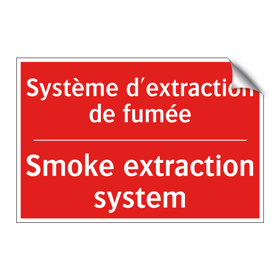 Système d'extraction de fumée - Smoke extraction system
