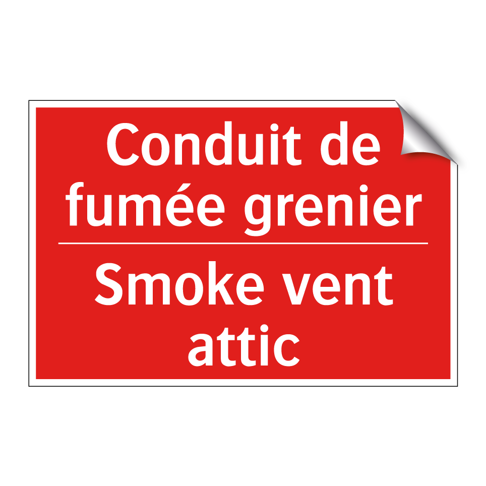 Conduit de fumée grenier - Smoke vent attic