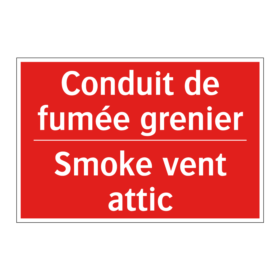 Conduit de fumée grenier - Smoke vent attic