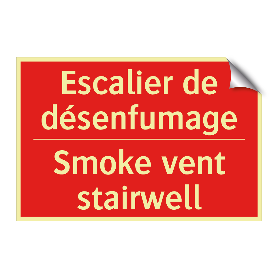 Escalier de désenfumage - Smoke vent stairwell