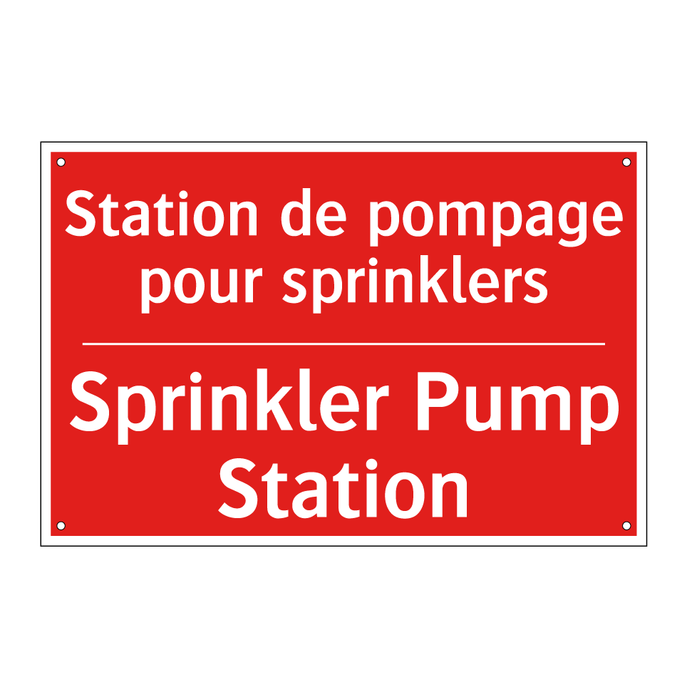 Station de pompage pour sprinklers /.../ - Sprinkler Pump Station