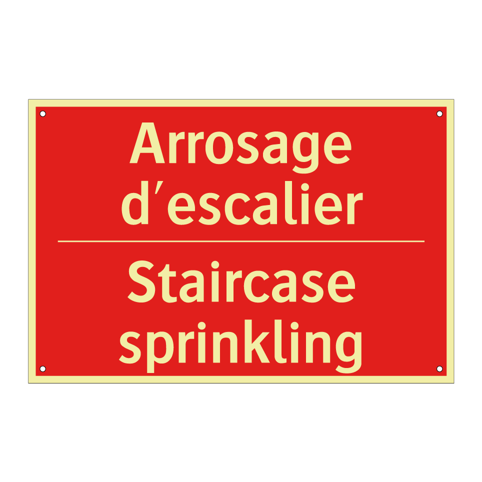 Arrosage d'escalier - Staircase sprinkling