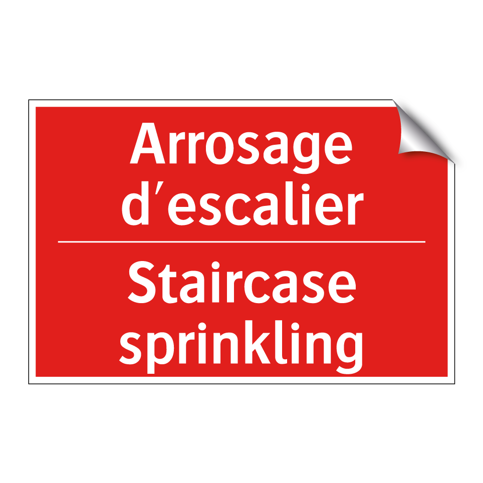 Arrosage d'escalier - Staircase sprinkling