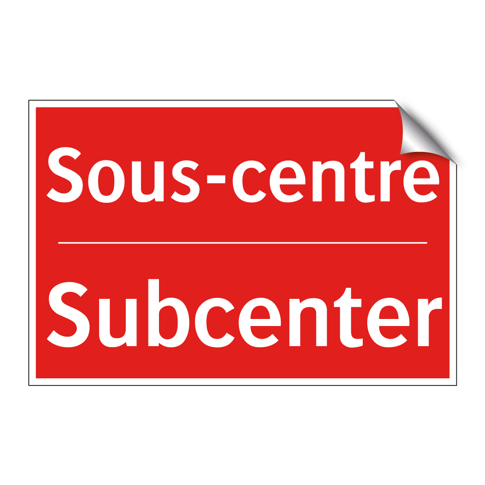 Sous-centre - Subcenter