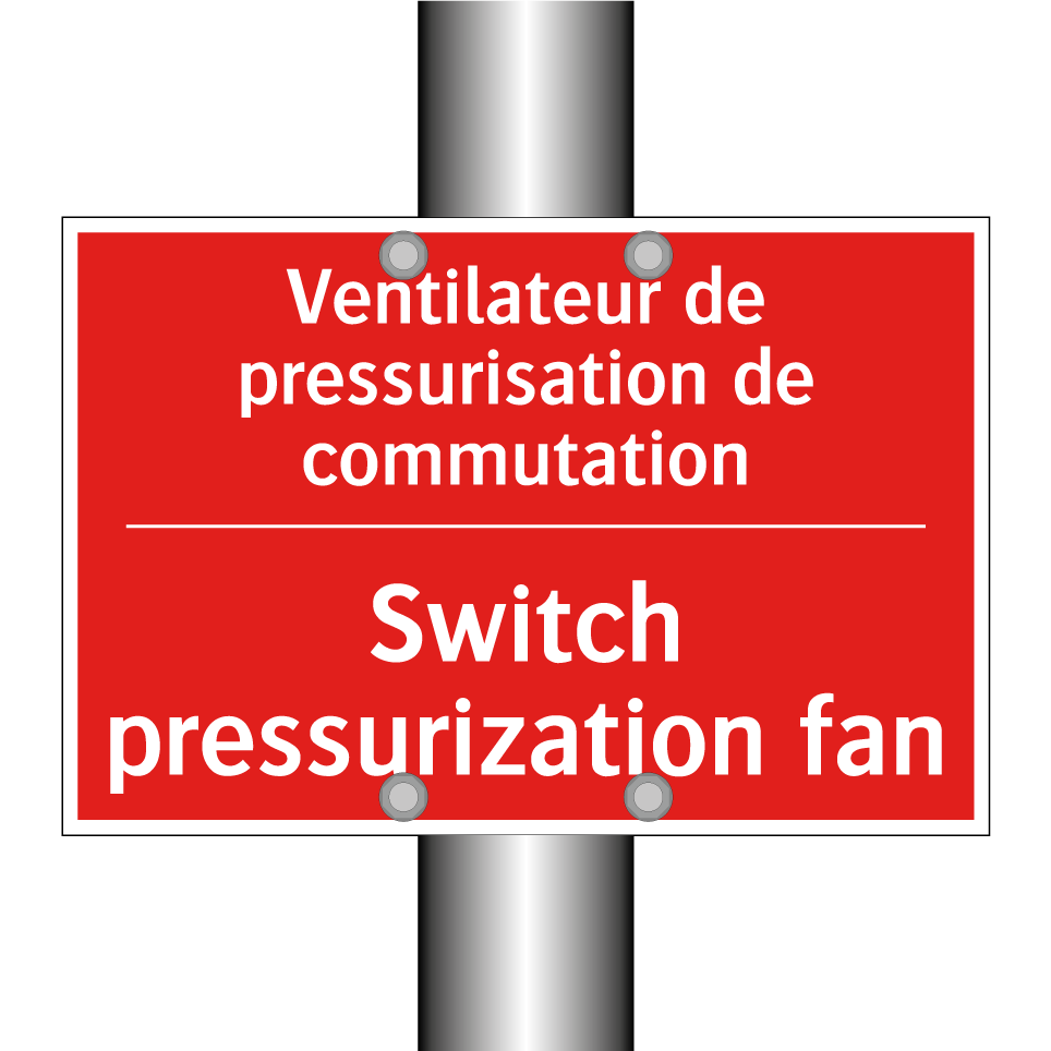 Ventilateur de pressurisation /.../ - Switch pressurization fan