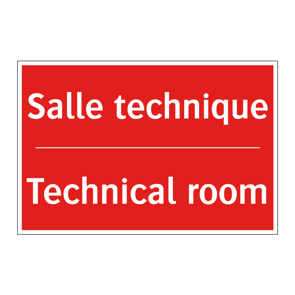 Salle technique - Technical room