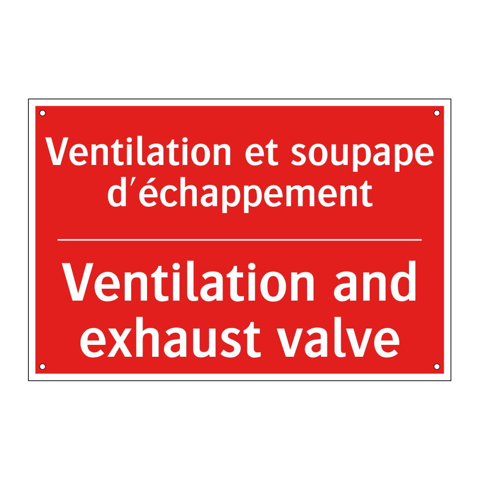 Ventilation et soupape d'échappement /.../ - Ventilation and exhaust valve