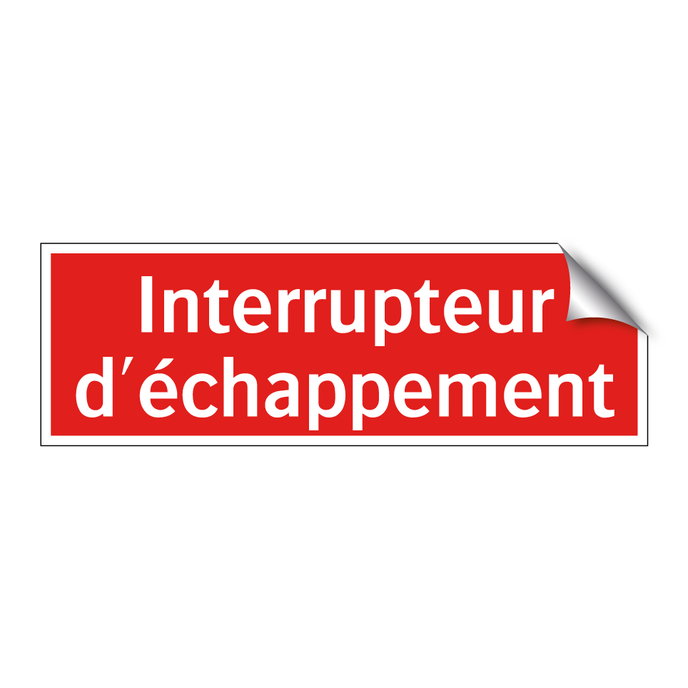 Interrupteur d'échappement