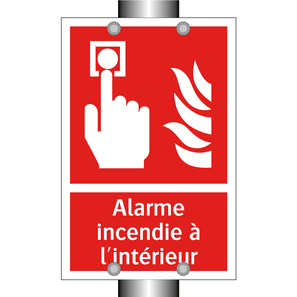 Alarme incendie à l'intérieur