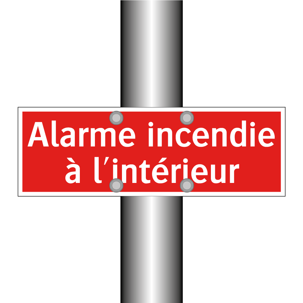 Alarme incendie à l'intérieur