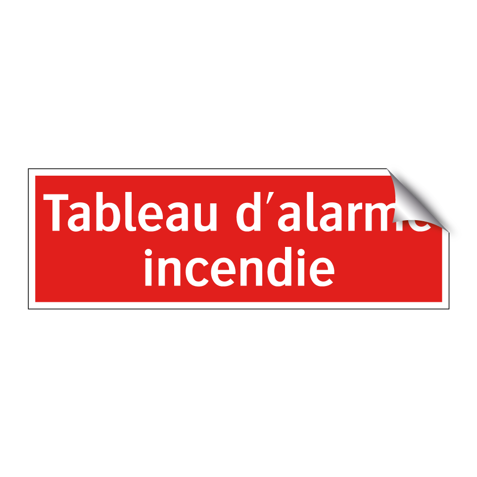 Tableau d'alarme incendie