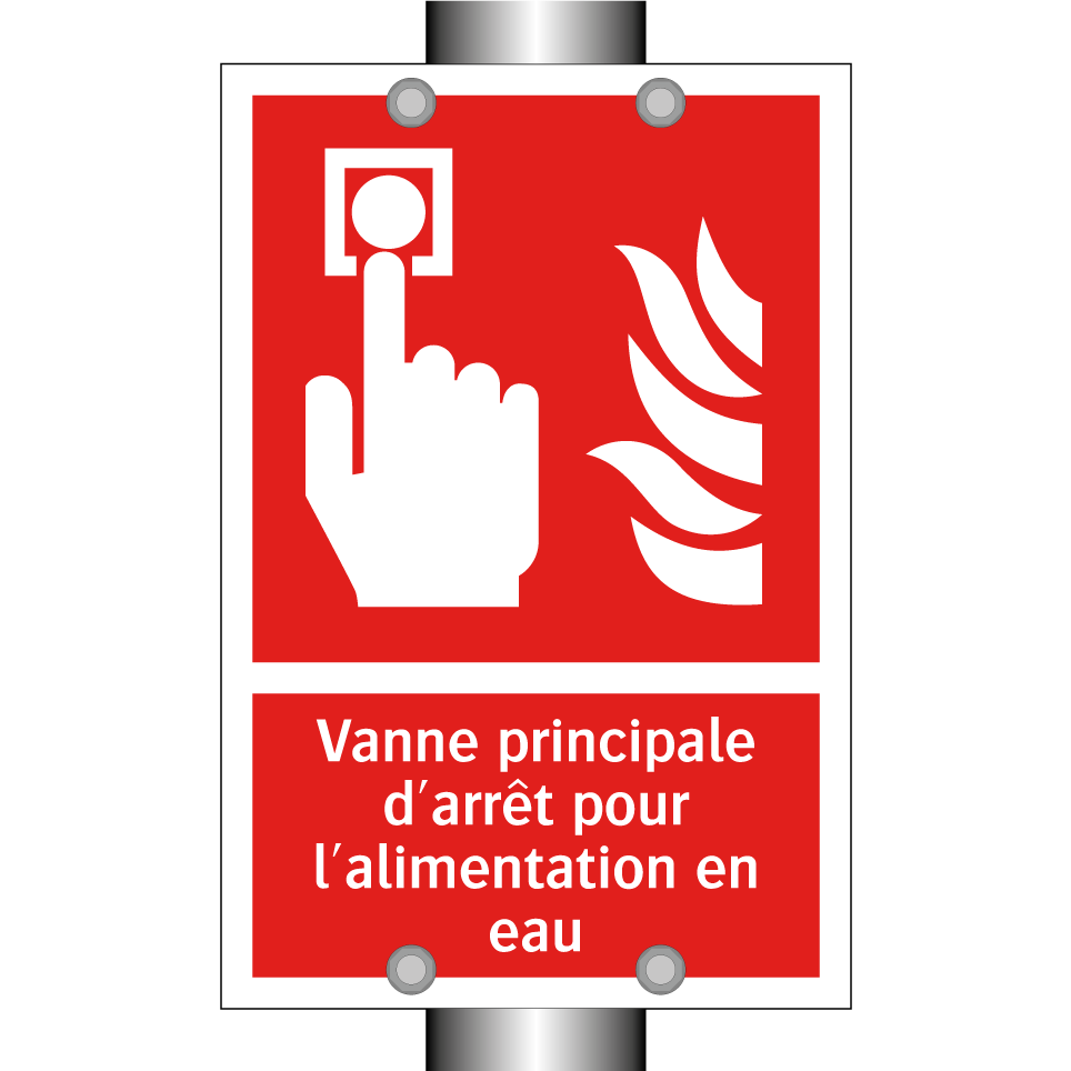 Vanne principale d'arrêt pour l'alimentation en eau