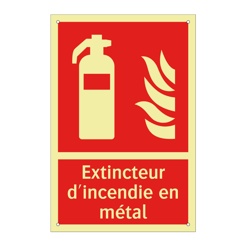Extincteur d'incendie en métal