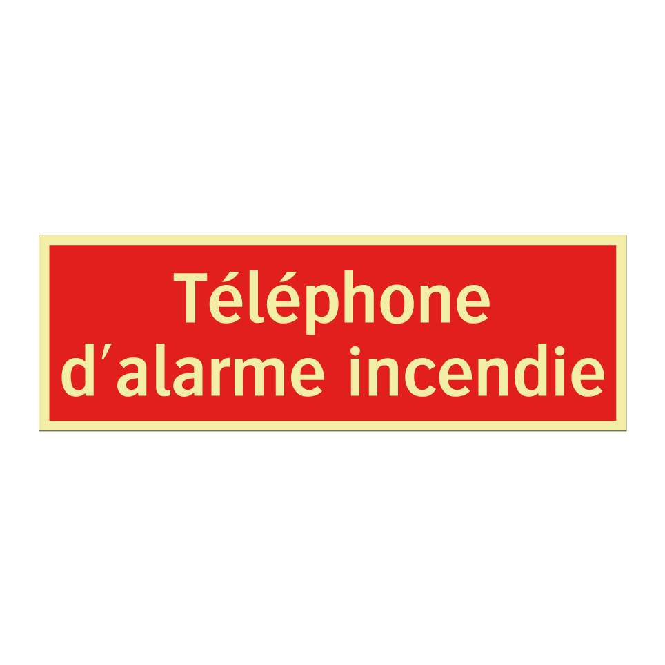 Téléphone d'alarme incendie