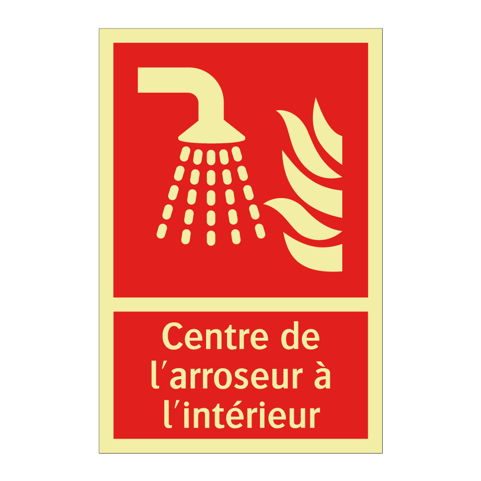 Centre de l'arroseur à l'intérieur