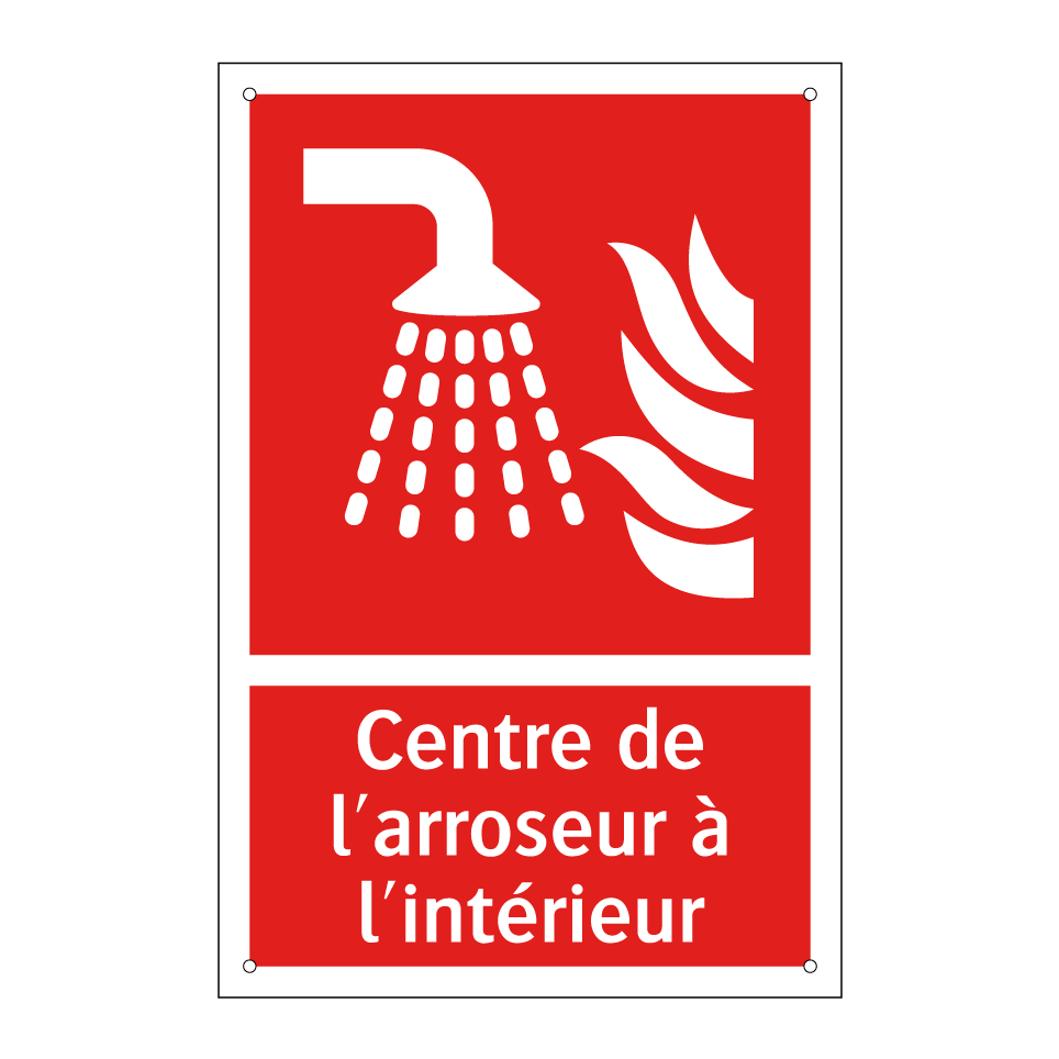 Centre de l'arroseur à l'intérieur