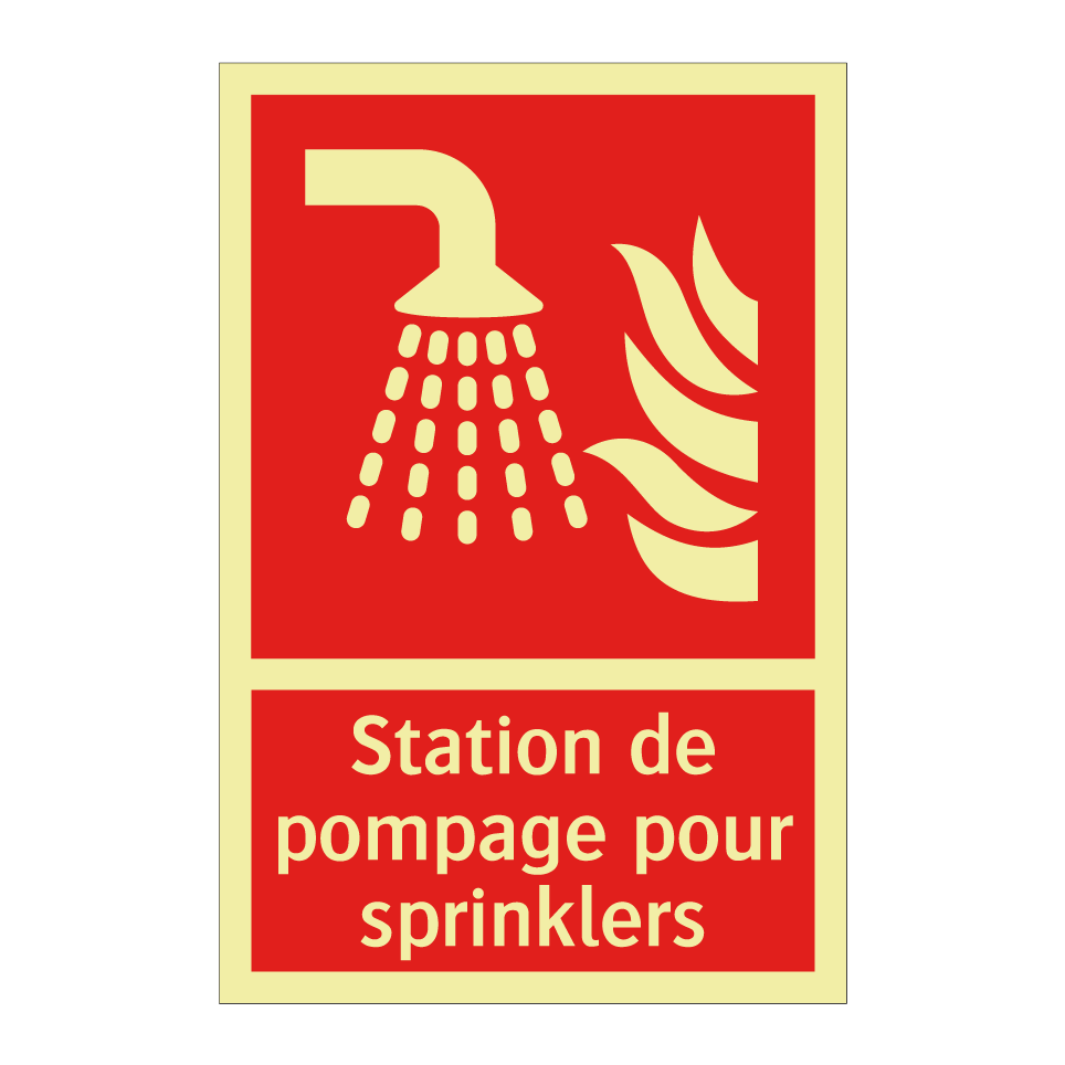 Station de pompage pour sprinklers