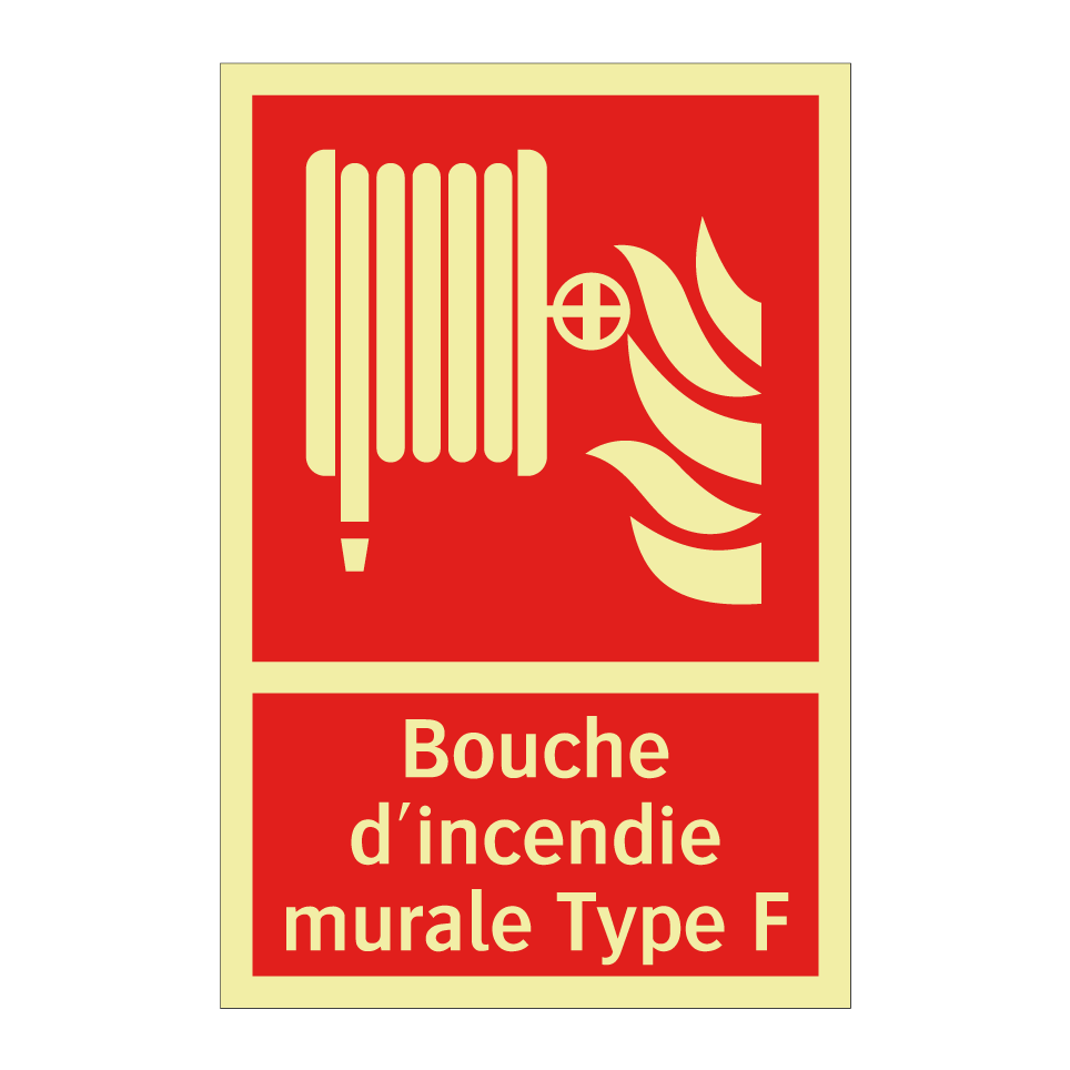 Bouche d'incendie murale Type F