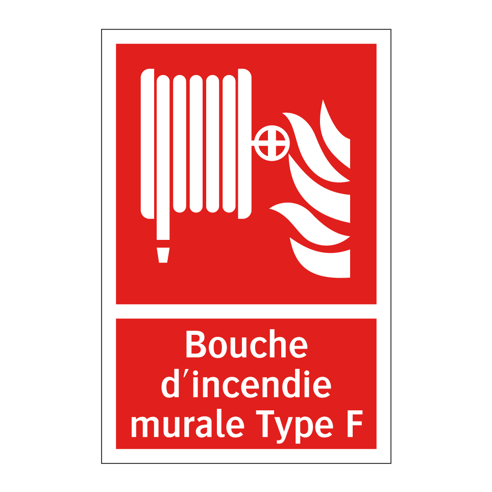 Bouche d'incendie murale Type F
