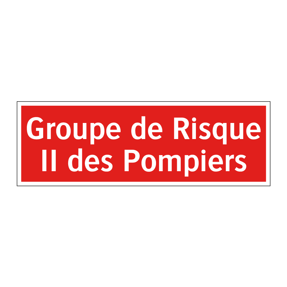 Groupe de Risque II des Pompiers