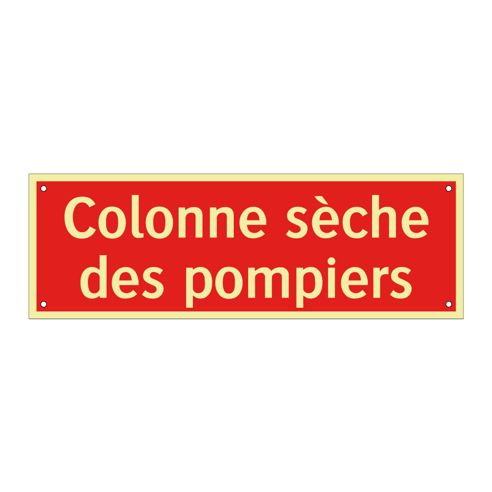 Colonne sèche des pompiers