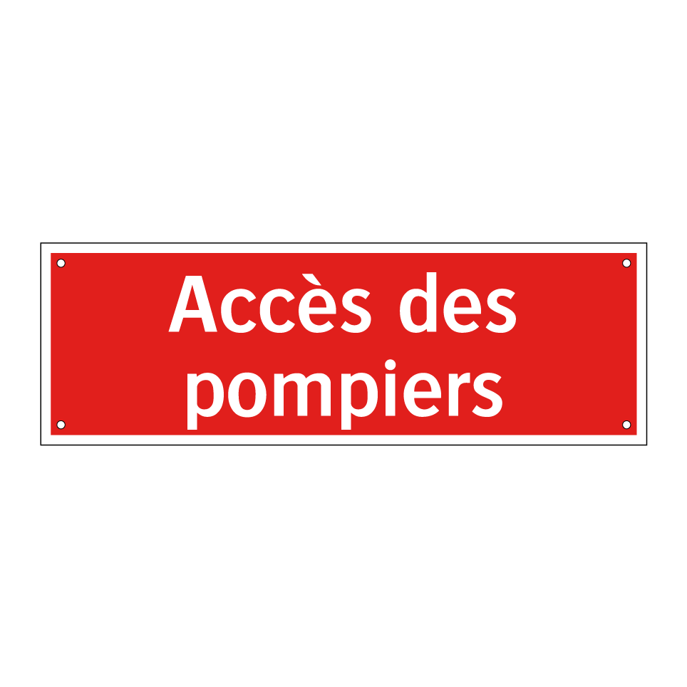 Accès des pompiers
