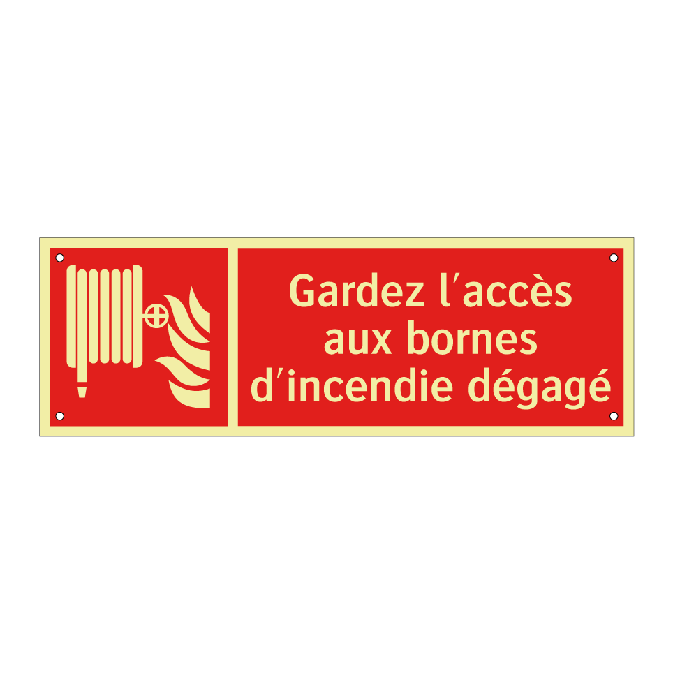 Gardez l'accès aux bornes d'incendie dégagé